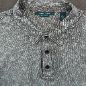 Perry Ellis print polo shirt- size XL